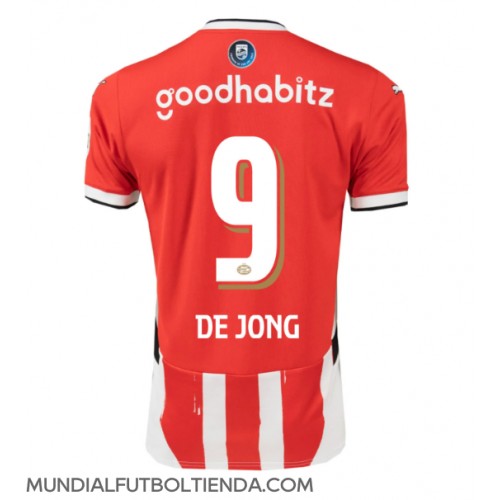 Camiseta PSV Eindhoven Luuk de Jong #9 Primera Equipación Replica 2024-25 mangas cortas